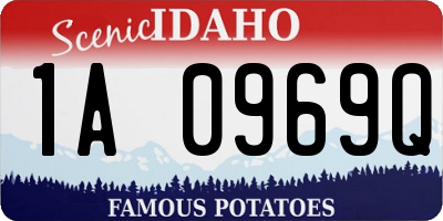 ID license plate 1A0969Q