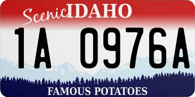 ID license plate 1A0976A