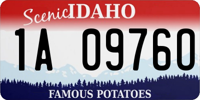 ID license plate 1A0976O