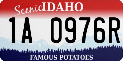 ID license plate 1A0976R