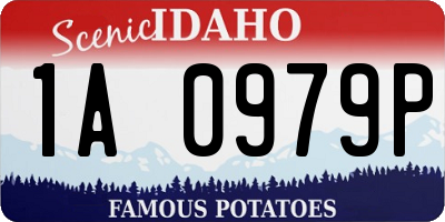 ID license plate 1A0979P