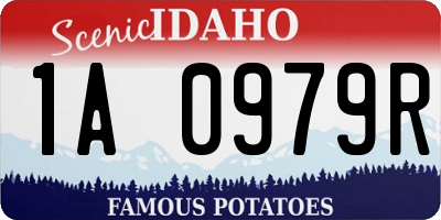 ID license plate 1A0979R