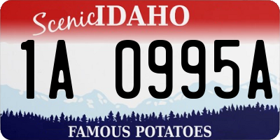 ID license plate 1A0995A