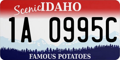 ID license plate 1A0995C