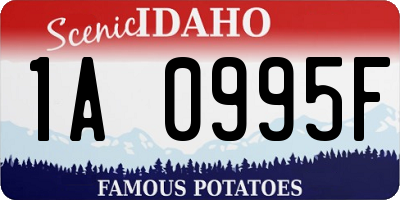 ID license plate 1A0995F