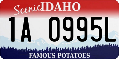 ID license plate 1A0995L