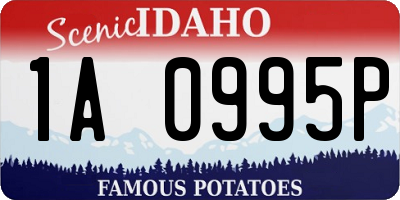 ID license plate 1A0995P