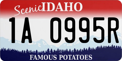 ID license plate 1A0995R