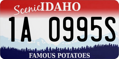 ID license plate 1A0995S