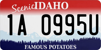 ID license plate 1A0995U