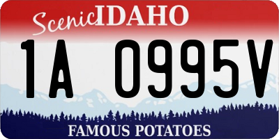 ID license plate 1A0995V