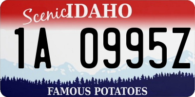 ID license plate 1A0995Z
