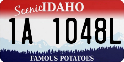 ID license plate 1A1048L