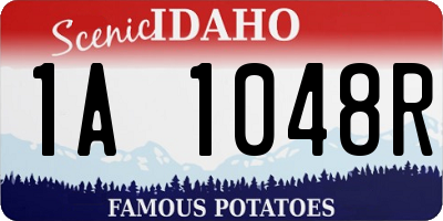ID license plate 1A1048R