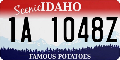 ID license plate 1A1048Z