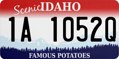 ID license plate 1A1052Q