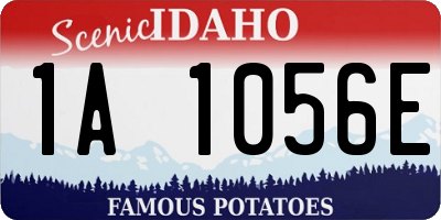 ID license plate 1A1056E