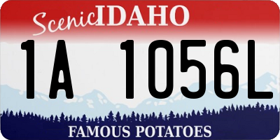 ID license plate 1A1056L