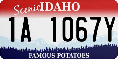 ID license plate 1A1067Y