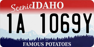 ID license plate 1A1069Y