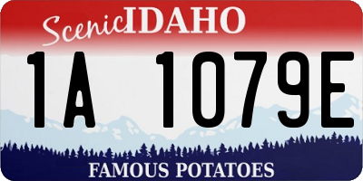 ID license plate 1A1079E