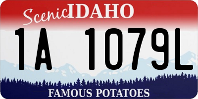 ID license plate 1A1079L