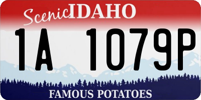 ID license plate 1A1079P
