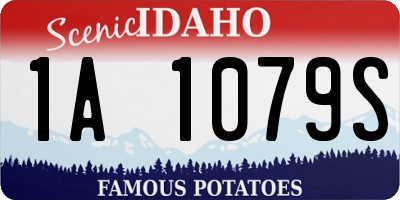 ID license plate 1A1079S