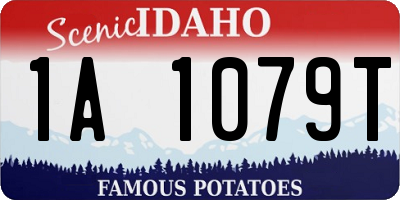 ID license plate 1A1079T
