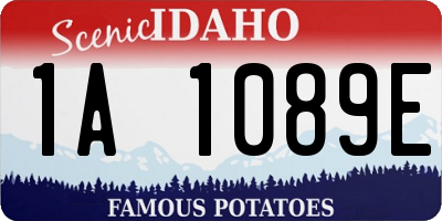 ID license plate 1A1089E
