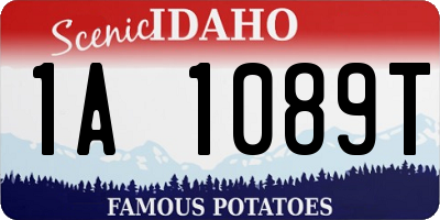 ID license plate 1A1089T