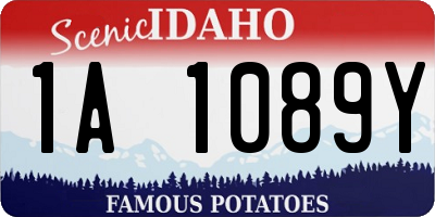 ID license plate 1A1089Y