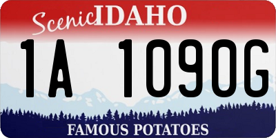 ID license plate 1A1090G