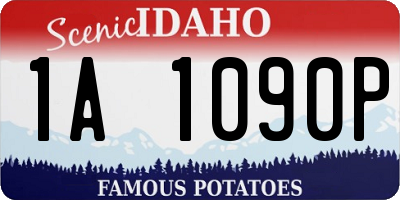 ID license plate 1A1090P