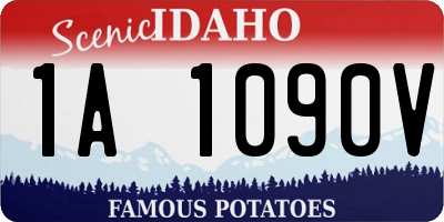 ID license plate 1A1090V