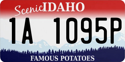 ID license plate 1A1095P