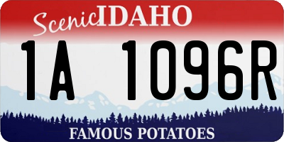 ID license plate 1A1096R
