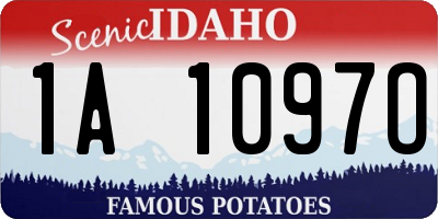 ID license plate 1A1097O
