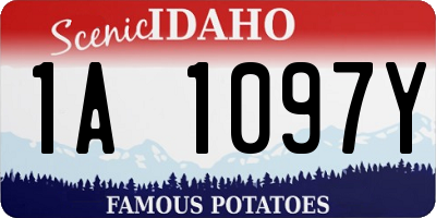 ID license plate 1A1097Y