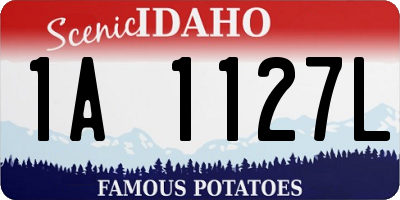 ID license plate 1A1127L