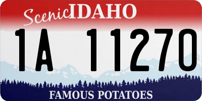 ID license plate 1A1127O