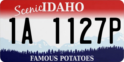 ID license plate 1A1127P