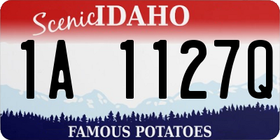 ID license plate 1A1127Q