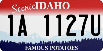 ID license plate 1A1127U