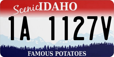ID license plate 1A1127V