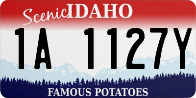 ID license plate 1A1127Y