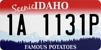 ID license plate 1A1131P
