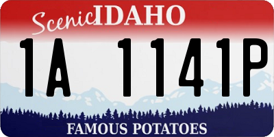 ID license plate 1A1141P