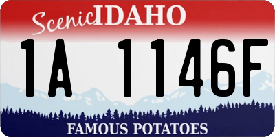 ID license plate 1A1146F