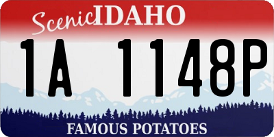 ID license plate 1A1148P